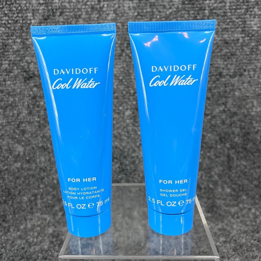 Davidoff Cool Water For Her Body Lotion & Shower Gel Set (2.5 fl oz / 75 ml)
